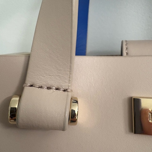 Kate Spade Arbour Hill Leather Tote Crossbody Blue Cream - Picture 5 of 16